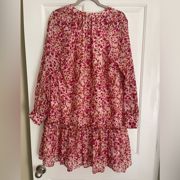 J. Crew Pink Floral Dress. Size Medium. Excellent Used Condition! - Picture 3 of 3